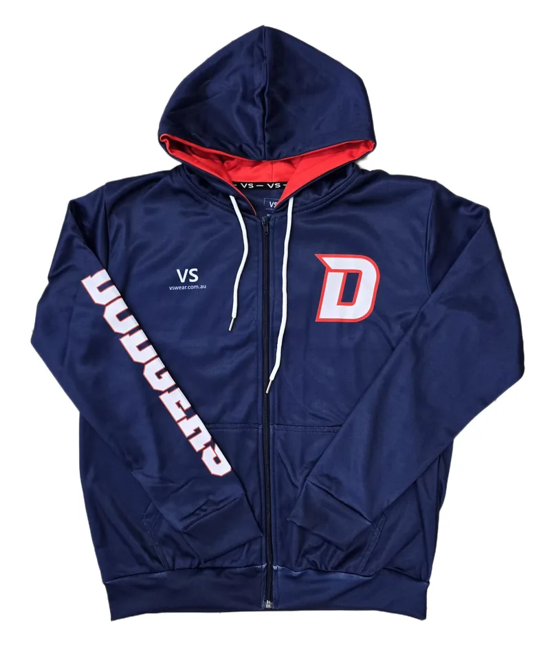 Dodgers Softball custom sublimated hoodie, made by CustomHoodie (VS Wear)
