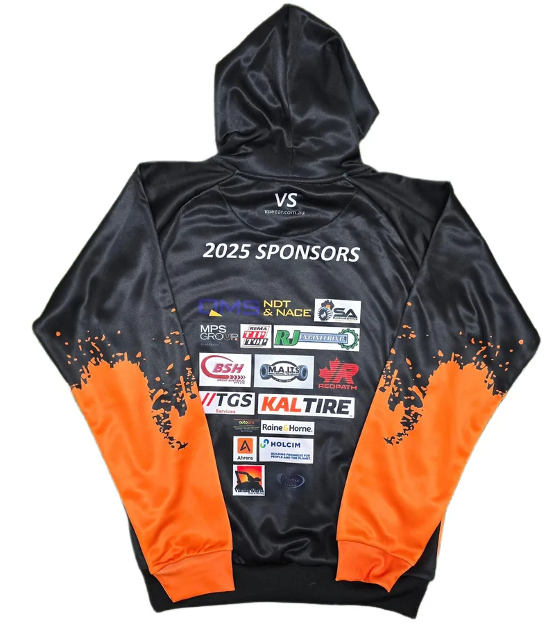 Roxby Downs Soccer Club custom sublimated hoodie, made by CustomHoodie (VS Wear)