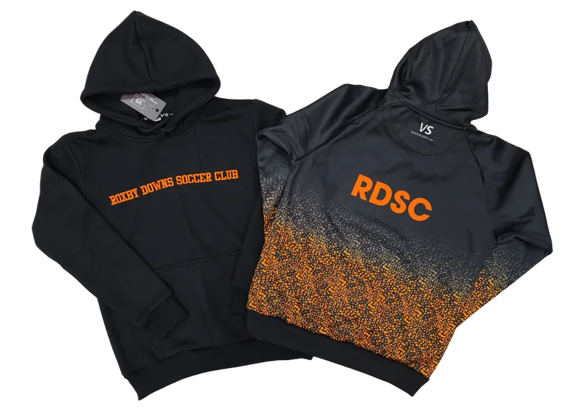 Roxby Downs Soccer Club custom sublimated hoodie, made by CustomHoodie (VS Wear)